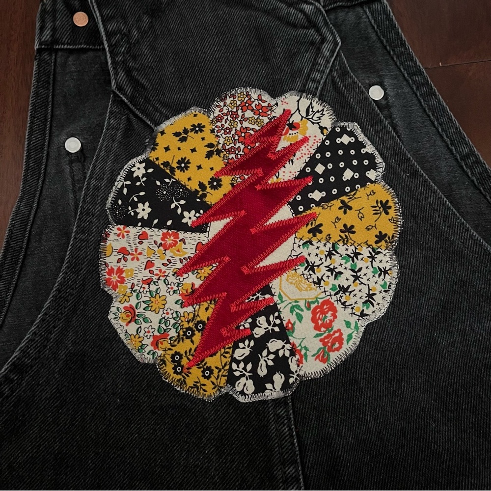 Grateful Overalls Quilt Block Patchwork Mandala S… - image 6